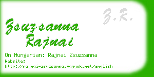 zsuzsanna rajnai business card